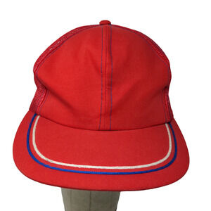 Daco Kotton Cool Men's Snapback Mesh Back Hat Red OSFA Blank Vintage